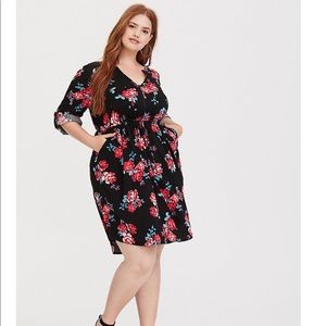 Jersey T-shirt style skater dress.